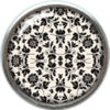 Black and white flower pattern