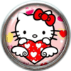 Hello Kitty on pink background