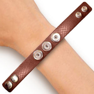 Bracelet - Reptile Brown