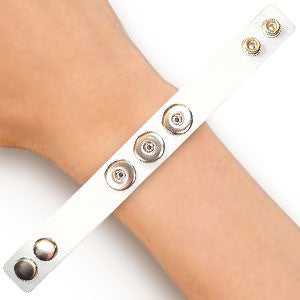 Bracelet - Smooth Leather White