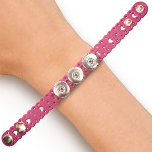 Bracelet - Hearts and Holes Strawberry