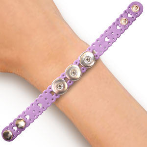 Bracelet - Hearts and Holes Grape